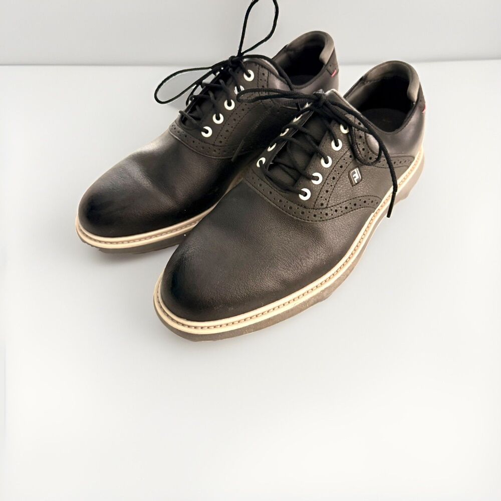 FootJoy Traditions Saddle Golf Shoes 10.5M Black